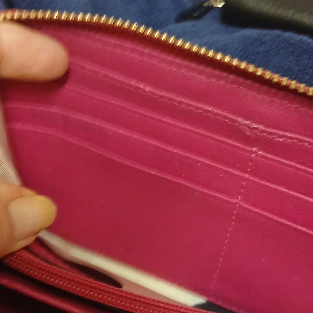 KATE SPADE LONG FUSHIA/PINK/ROSE COLORED WALLET FOR REHAB
